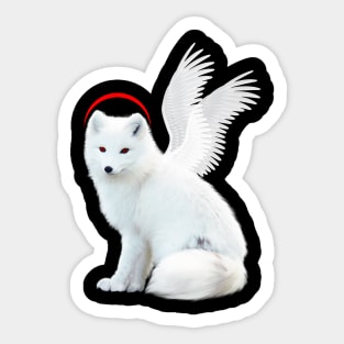 Angel Fox Sticker